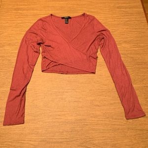 Long sleeve crop top